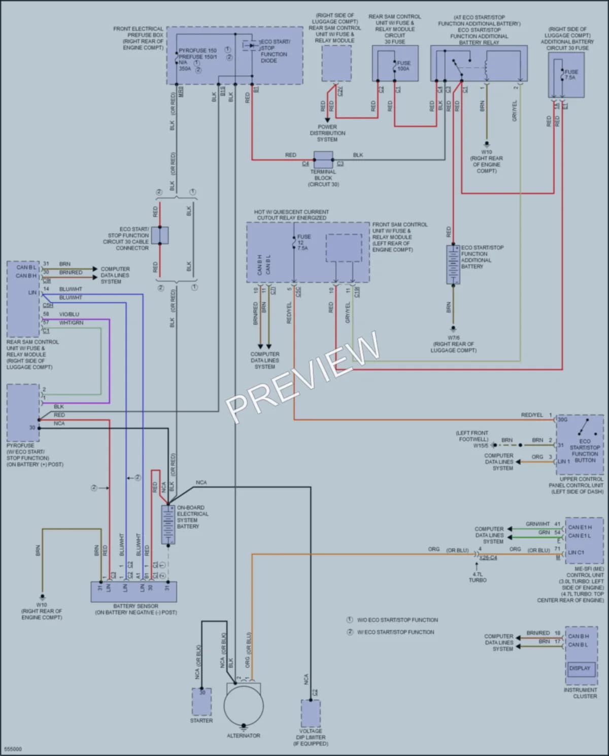 2017 MercedesBenz CLS400 Starting Charging wiring diagram preview