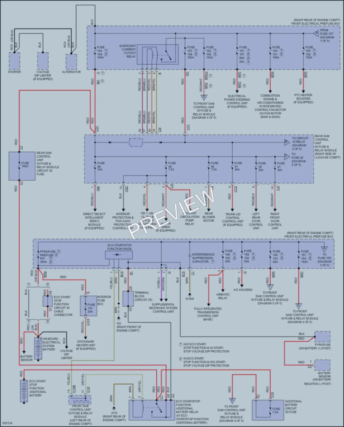 2017 MercedesBenz CLS550 Power Distribution wiring diagram preview