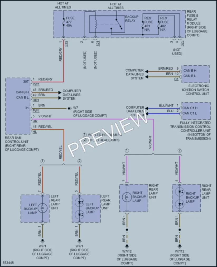 2017 MercedesBenz E300 Exterior Lights wiring diagram preview