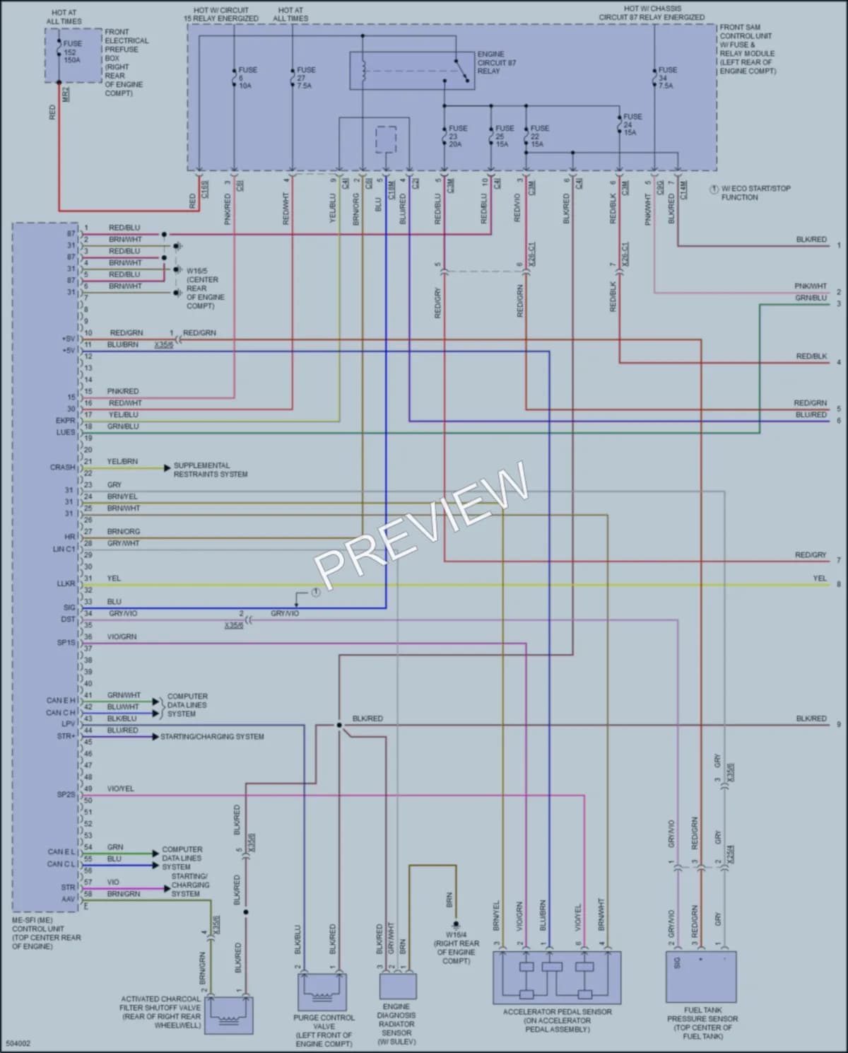 2017 MercedesBenz E550 Engine Performance wiring diagram preview