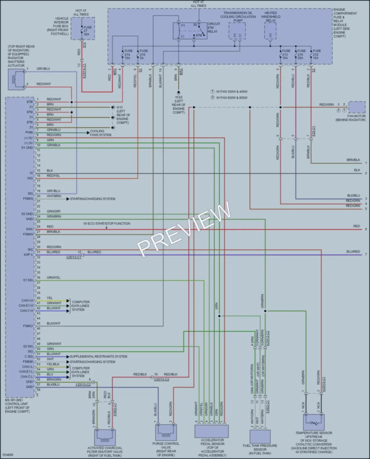 2017 MercedesBenz GLA250 Engine Performance wiring diagram preview