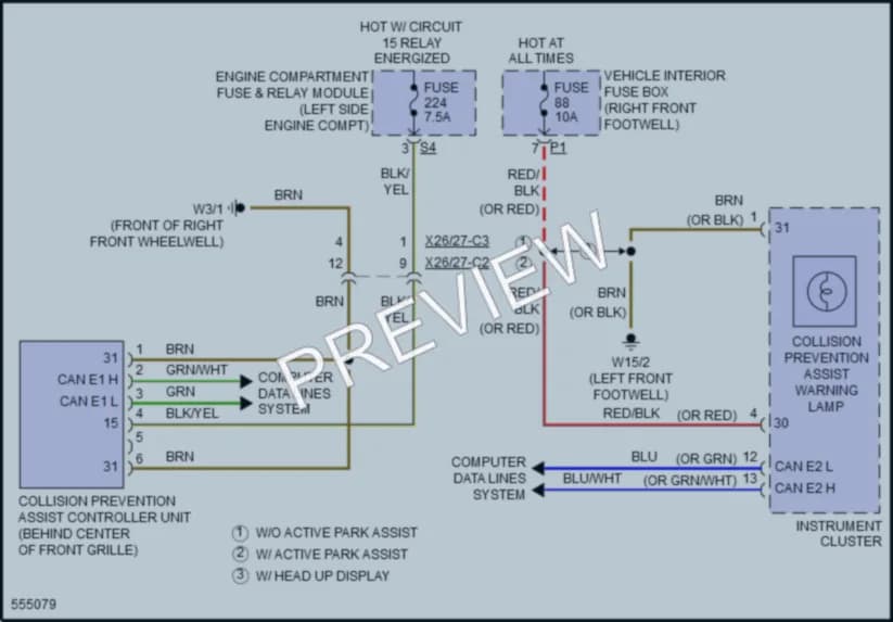 2017 MercedesBenz GLA250 Instrument Cluster wiring diagram preview