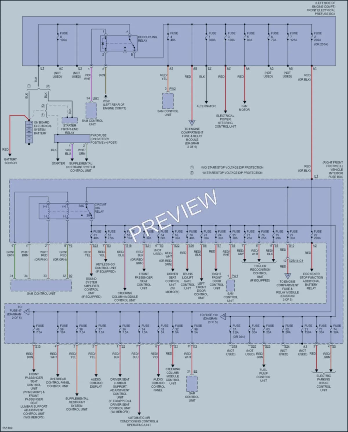 2017 MercedesBenz GLA250 Power Distribution wiring diagram preview