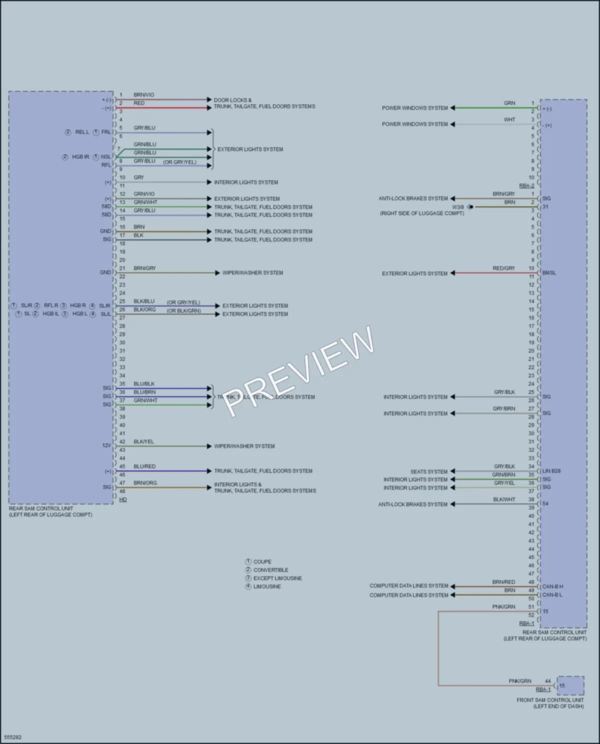 2017 MercedesBenz GLC300 Body Control Modules wiring diagram preview