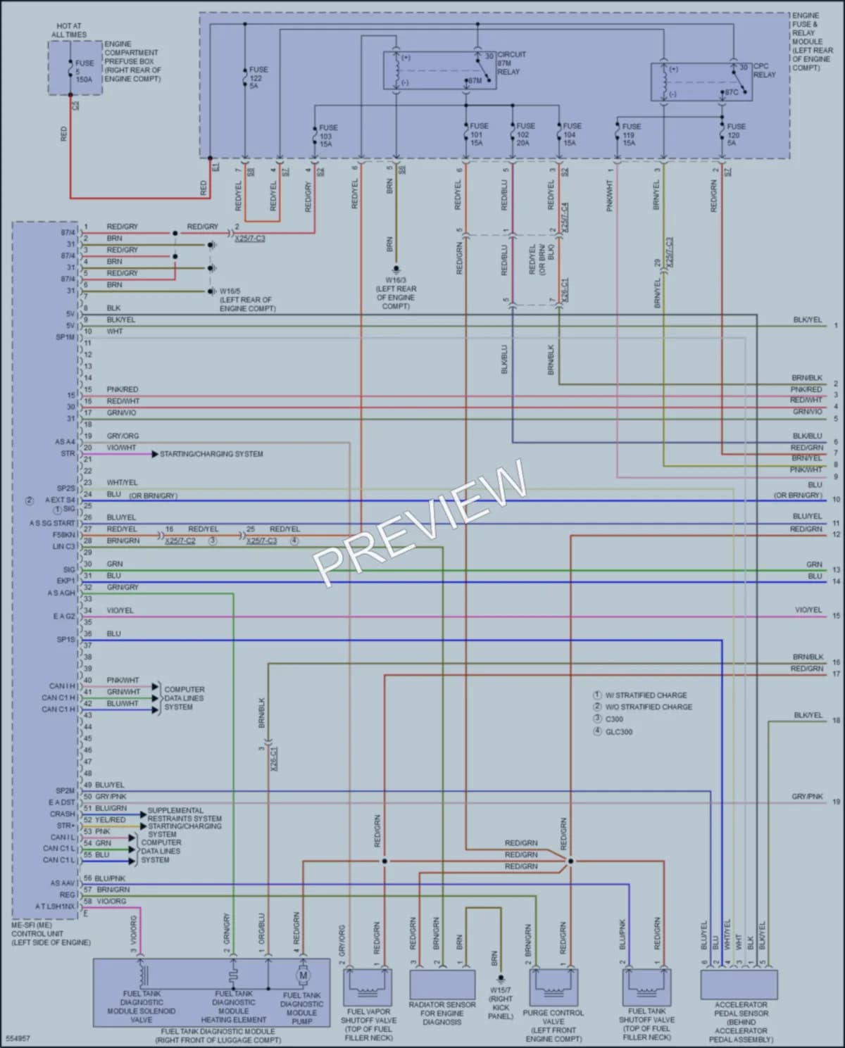2017 MercedesBenz GLC300 Engine Performance wiring diagram preview