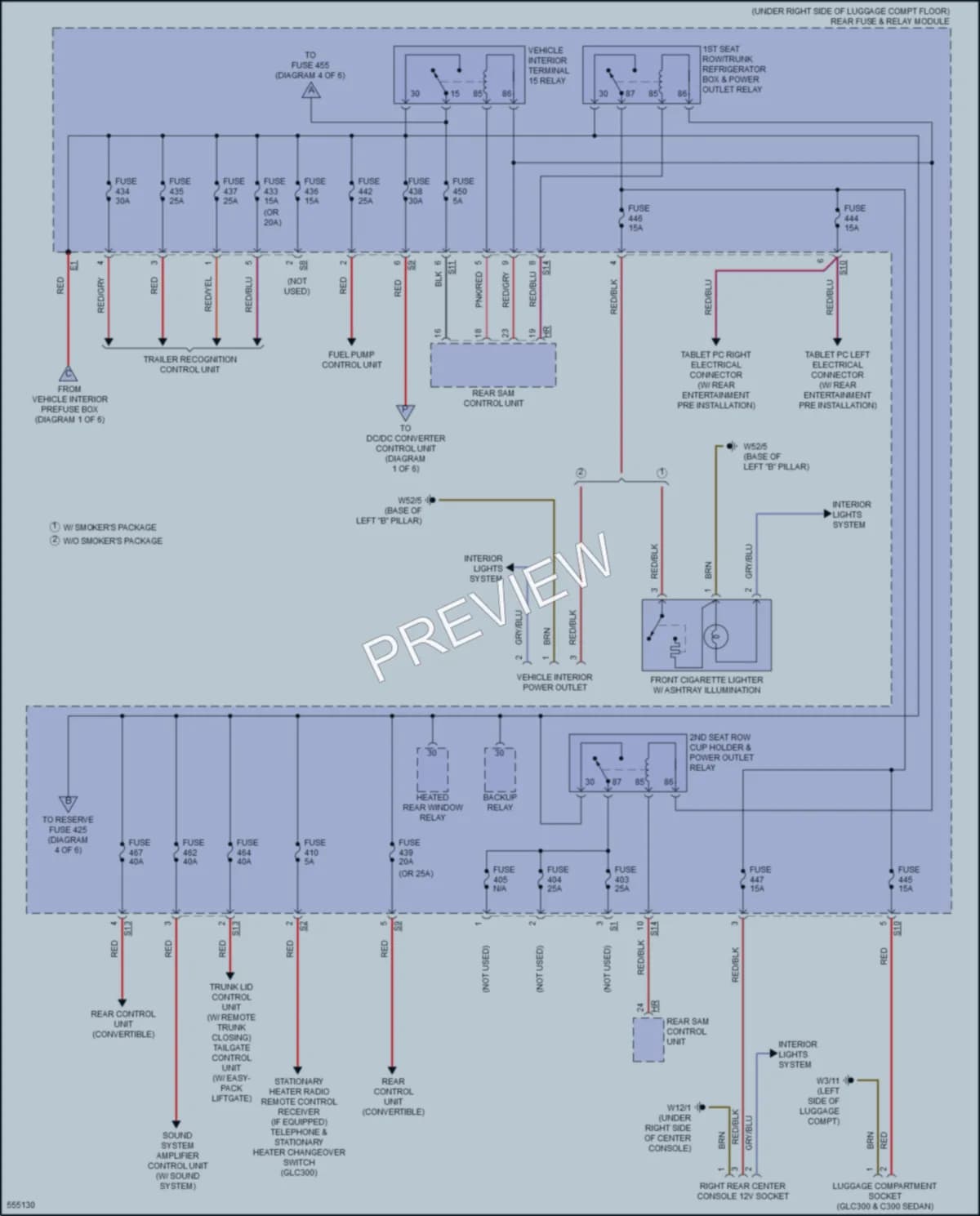 2017 MercedesBenz GLC300 Power Distribution wiring diagram preview