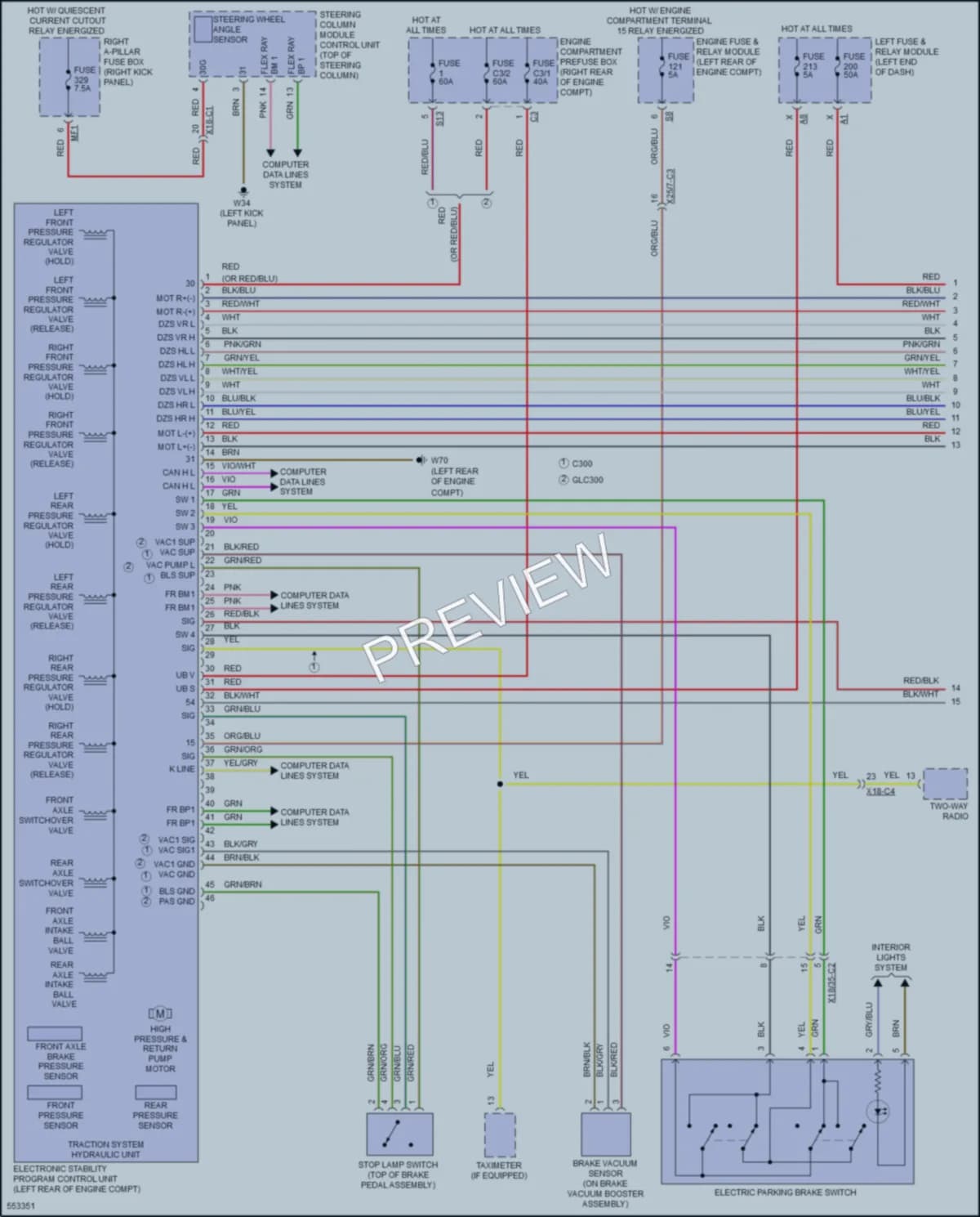 2017 MercedesBenz GLC300Coupe Anti Lock Brakes wiring diagram preview