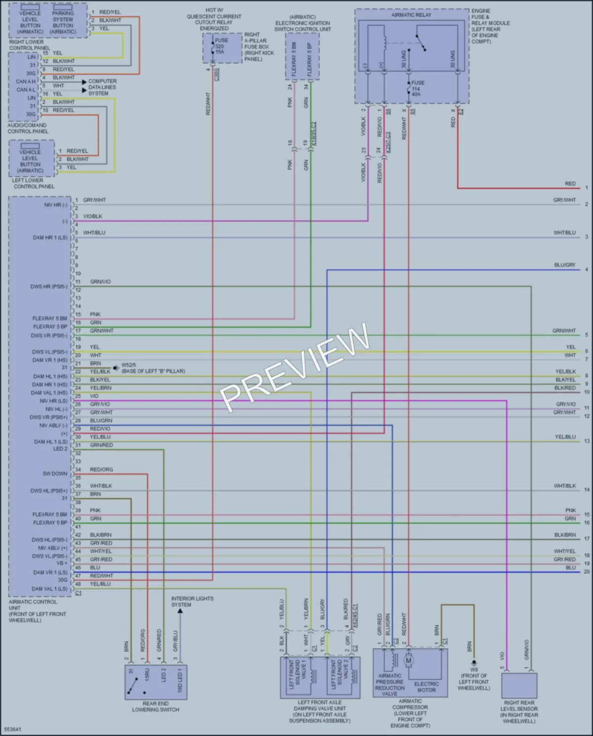 2017 MercedesBenz GLC300Coupe Electronic Suspension wiring diagram preview
