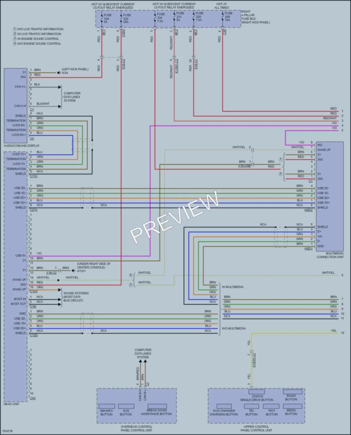 2017 MercedesBenz GLC300Coupe Radio wiring diagram preview