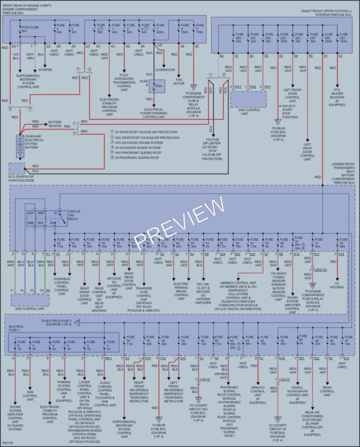 2017 MercedesBenz GLE350 Power Distribution wiring diagram preview