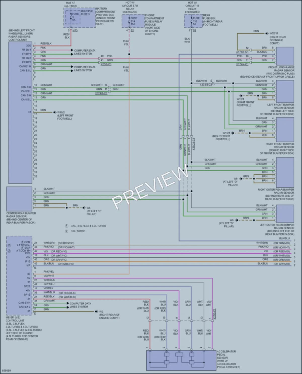2017 MercedesBenz GLE400 Cruise Control wiring diagram preview