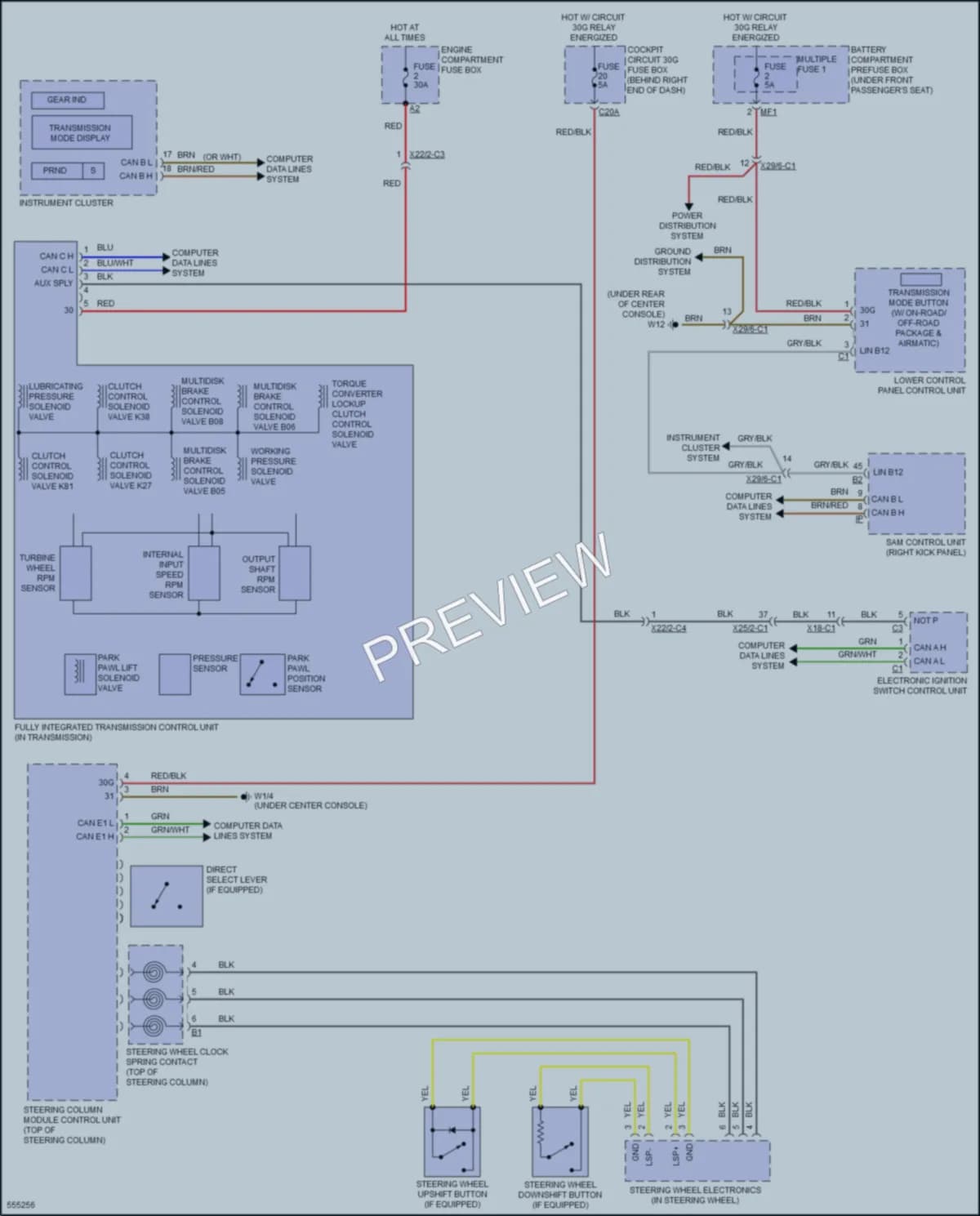 2017 MercedesBenz GLS550 Transmission wiring diagram preview