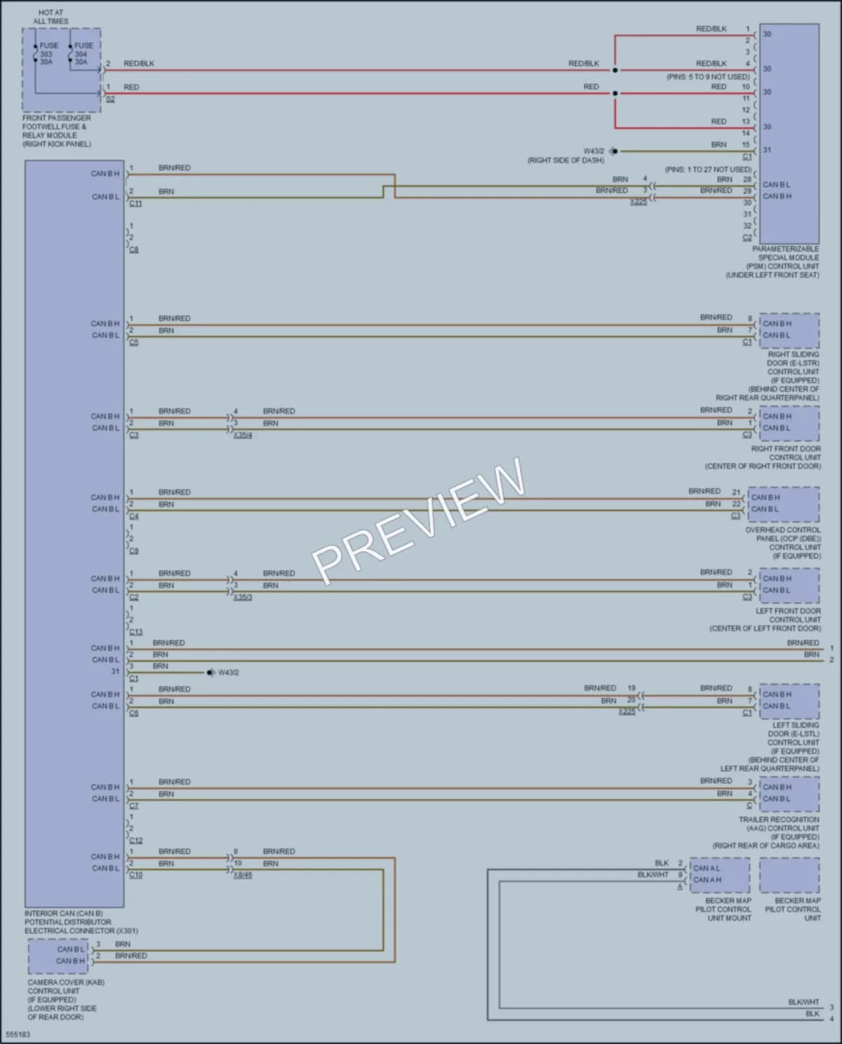 2017 MercedesBenz Metris Computer Data Lines wiring diagram preview