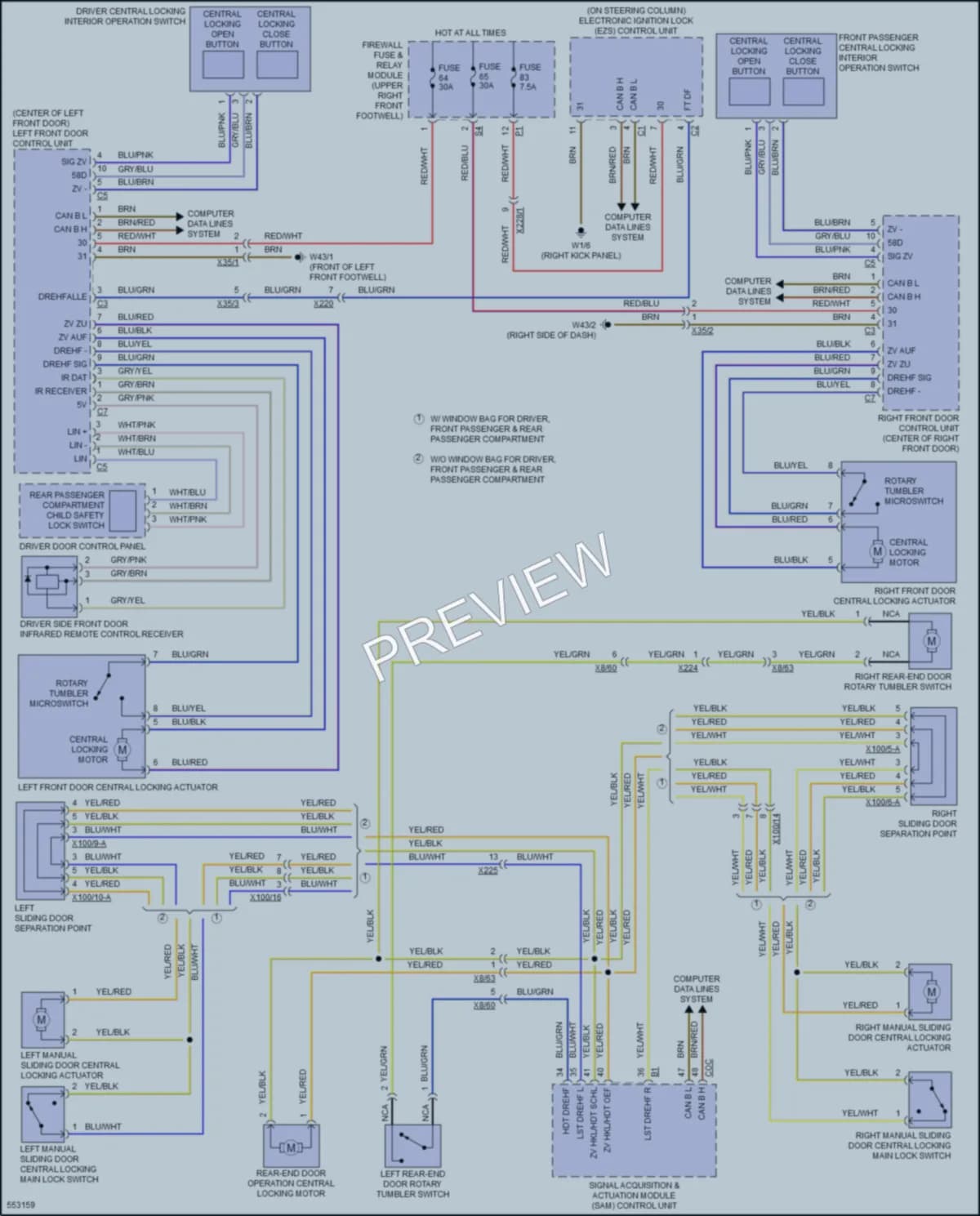 2017 MercedesBenz Metris Power Door Locks wiring diagram preview