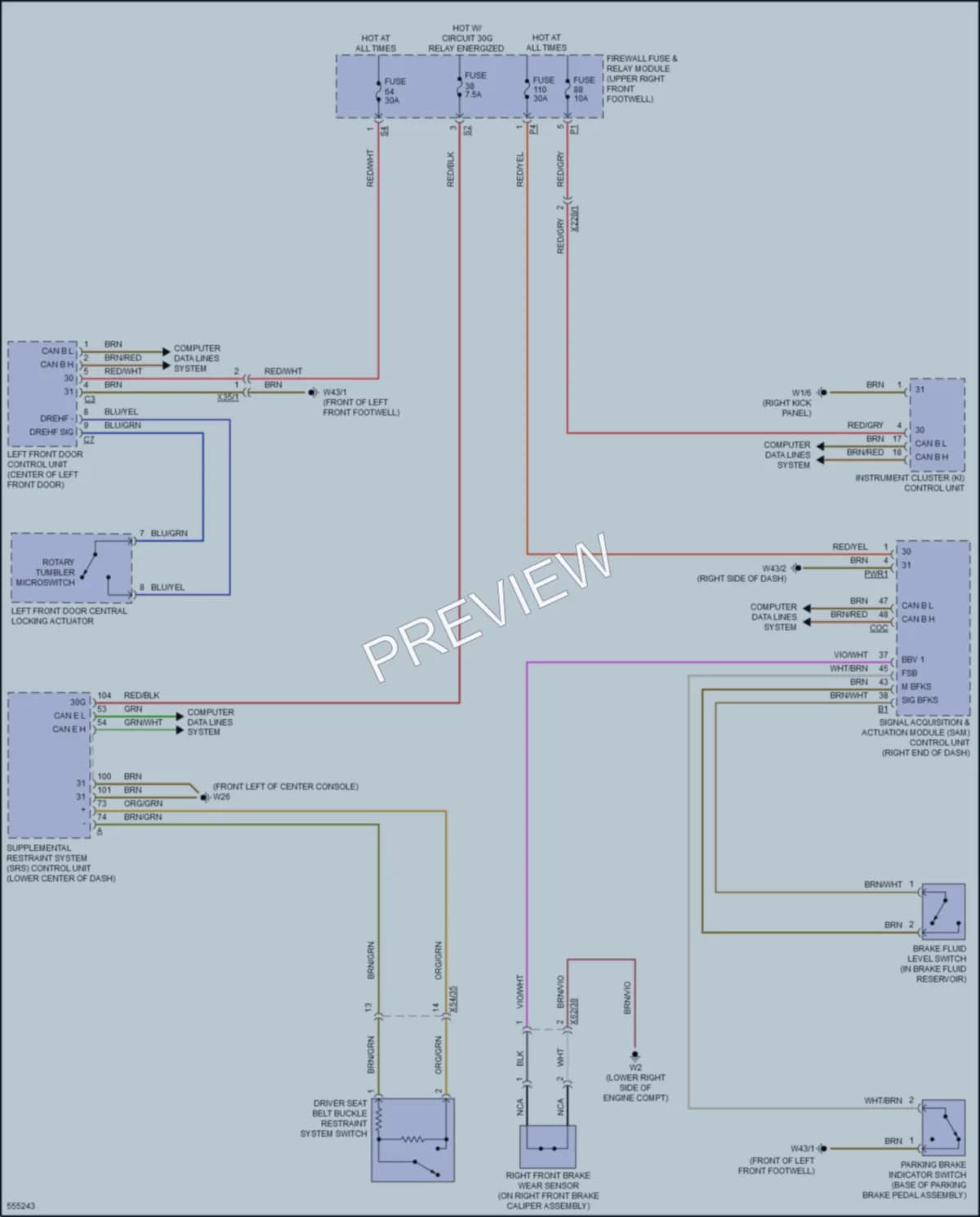 2017 MercedesBenz Metris Warning Systems wiring diagram preview