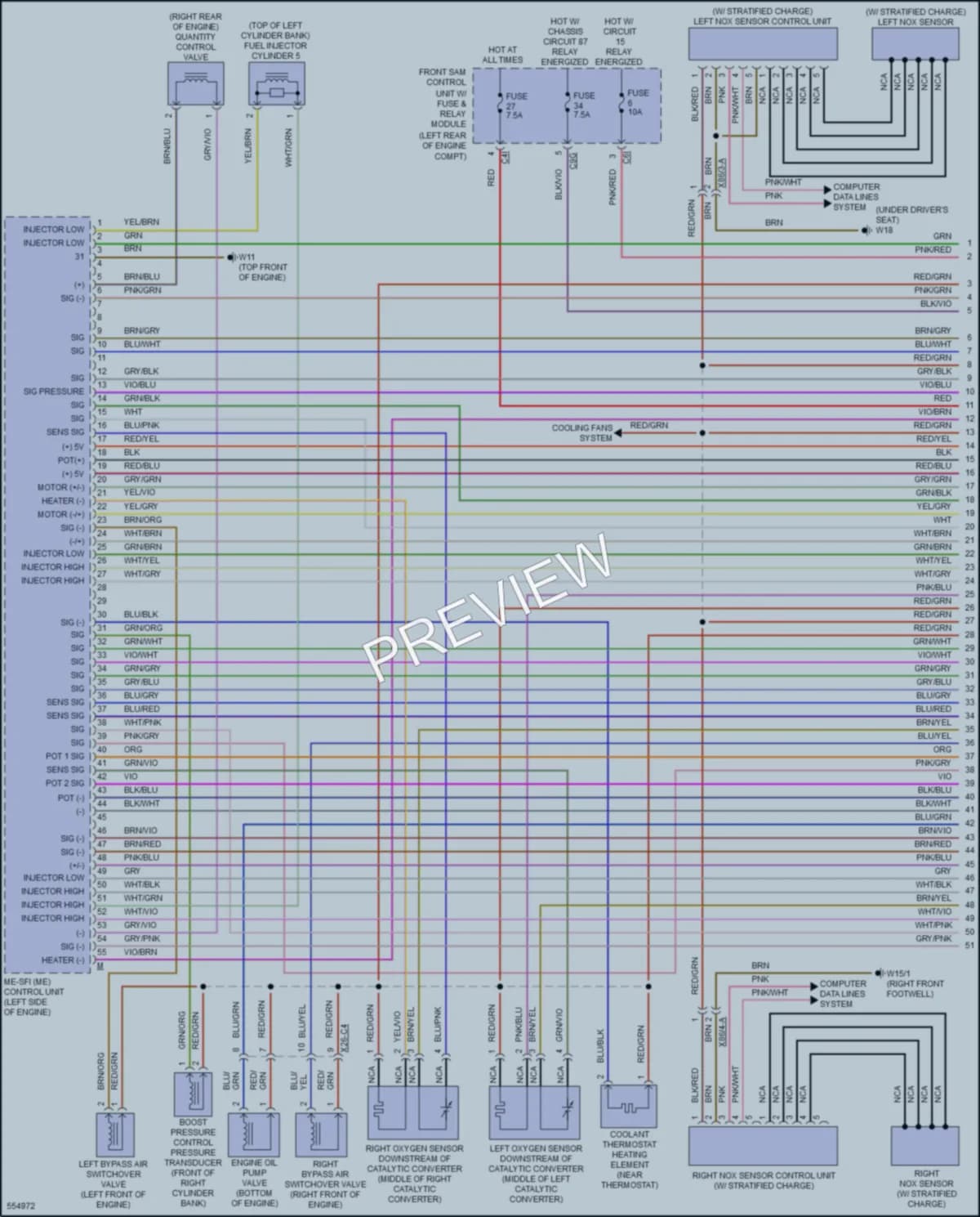 2017 MercedesBenz S400 Engine Performance wiring diagram preview