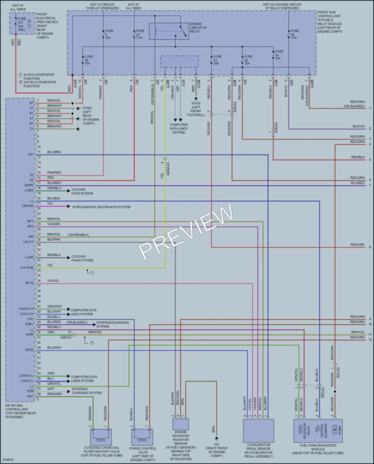 2017 MercedesBenz S550 Engine Performance wiring diagram preview