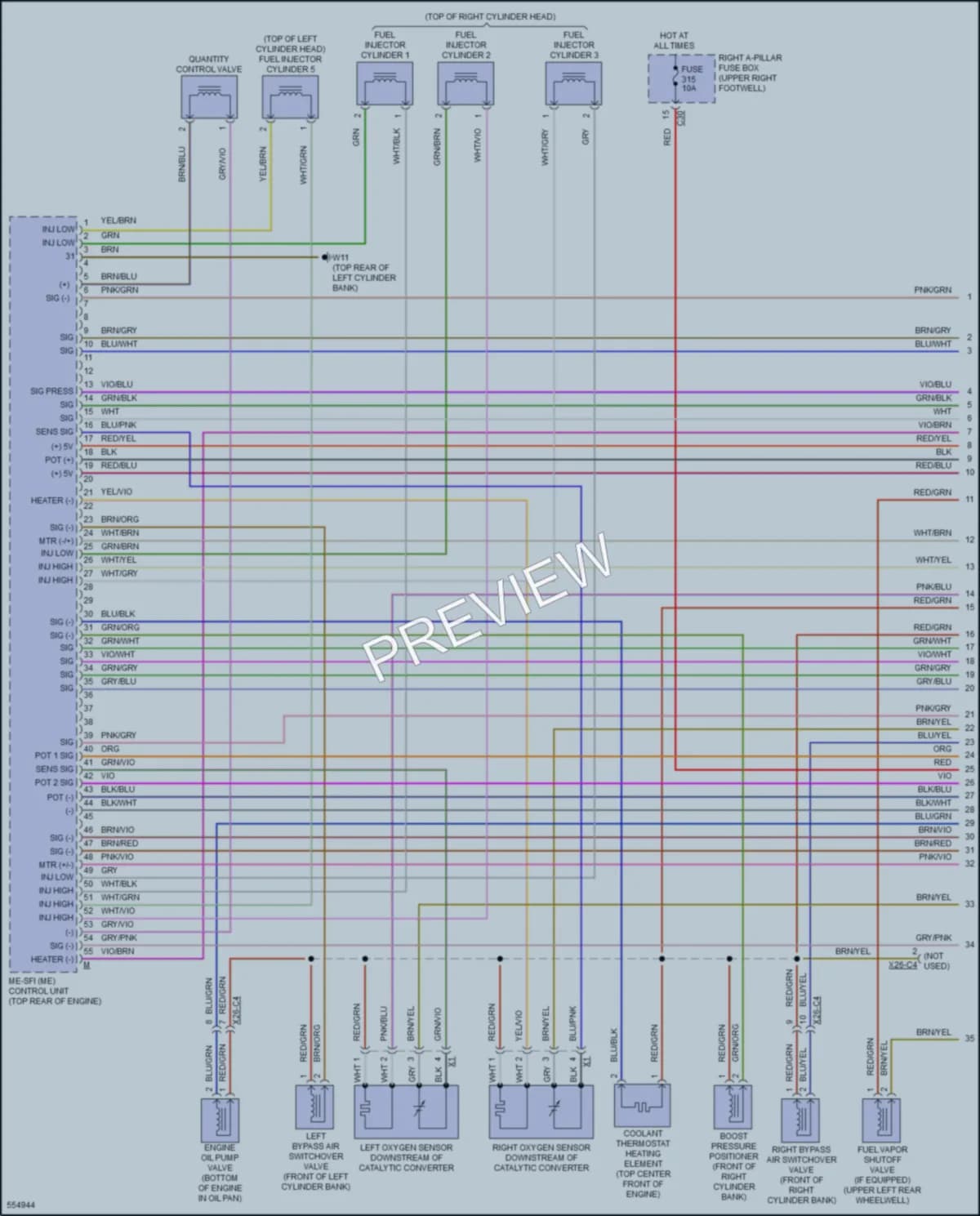 2017 MercedesBenz S550e Engine Performance wiring diagram preview