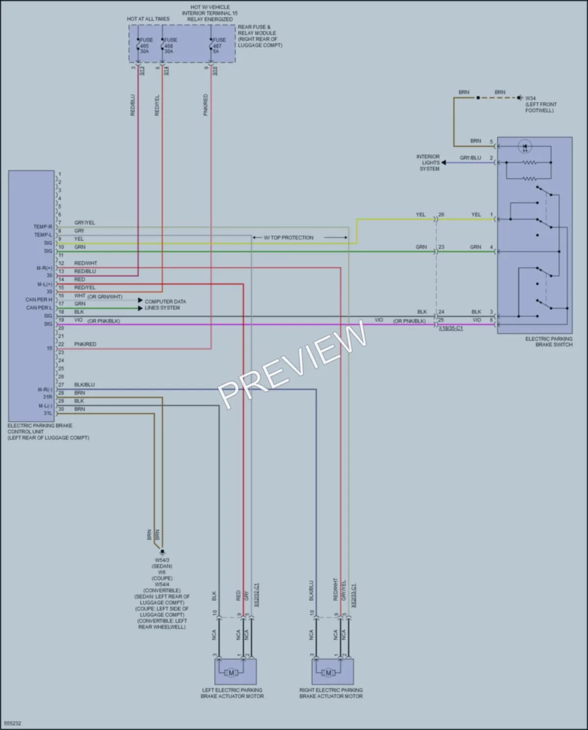 2017 MercedesBenz S550e Shift Interlock wiring diagram preview