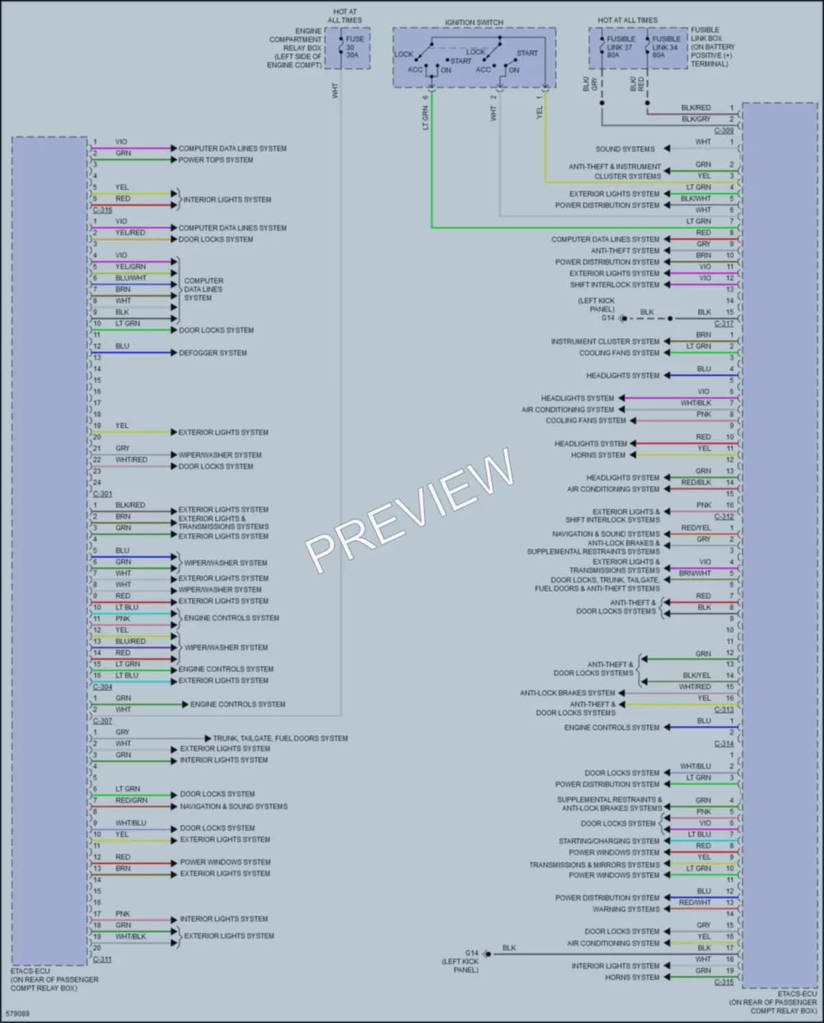 2017 Mitsubishi Lancer Body Control Modules wiring diagram preview