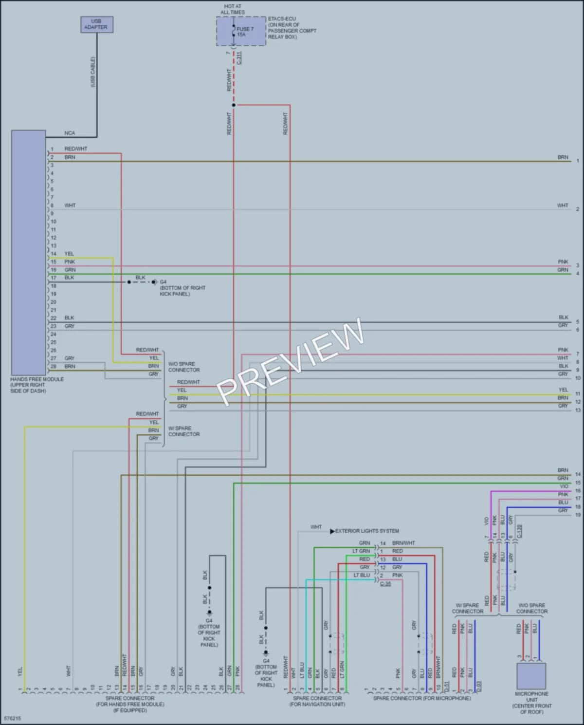 2017 Mitsubishi Lancer Navigation wiring diagram preview