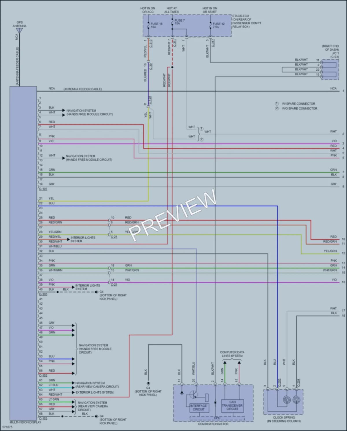 2017 Mitsubishi LancerSportback Radio wiring diagram preview