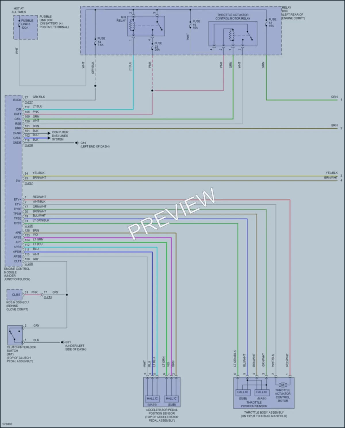 2017 Mitsubishi MirageG4 Cruise Control wiring diagram preview