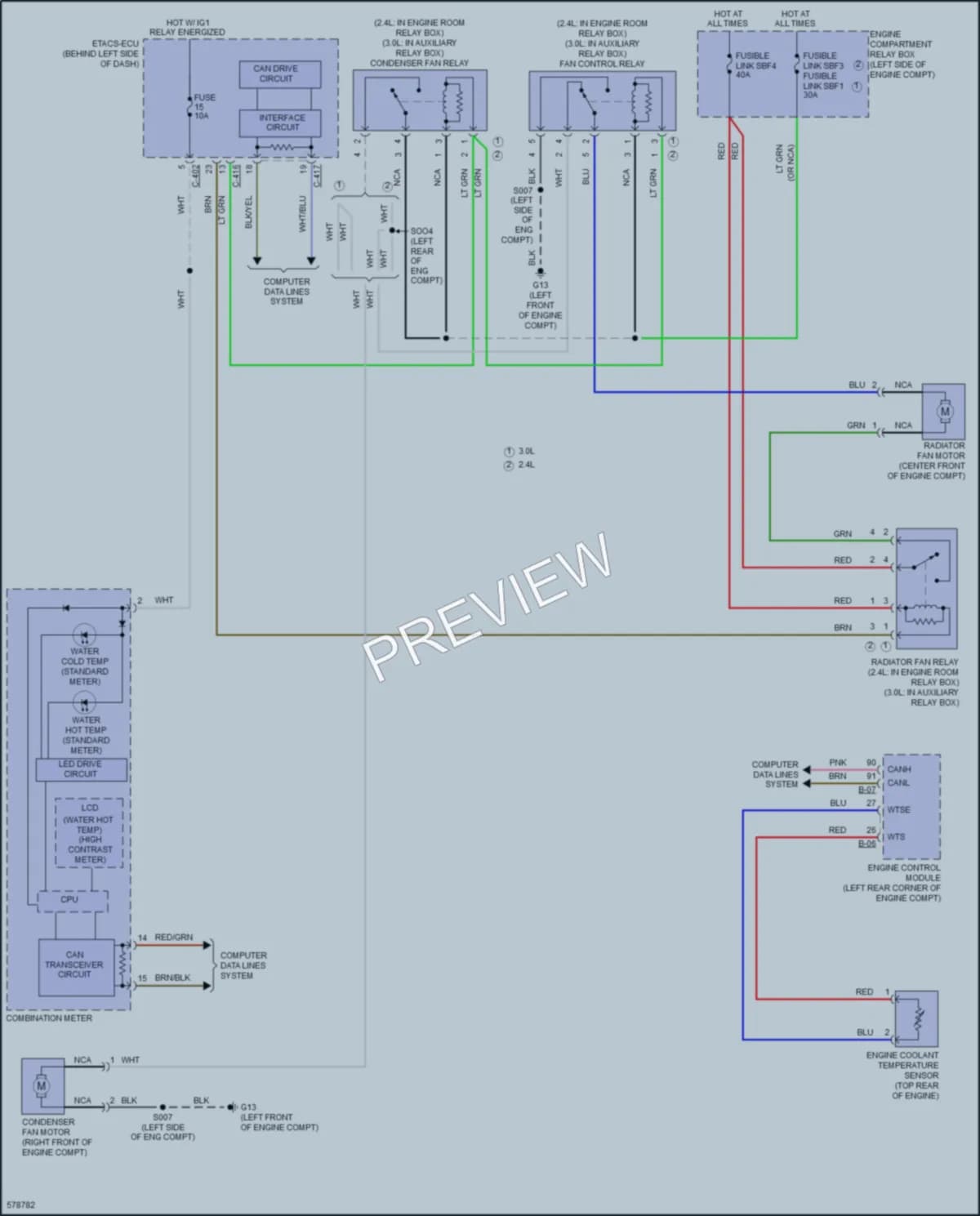 2017 Mitsubishi Outlander Cooling Fan wiring diagram preview