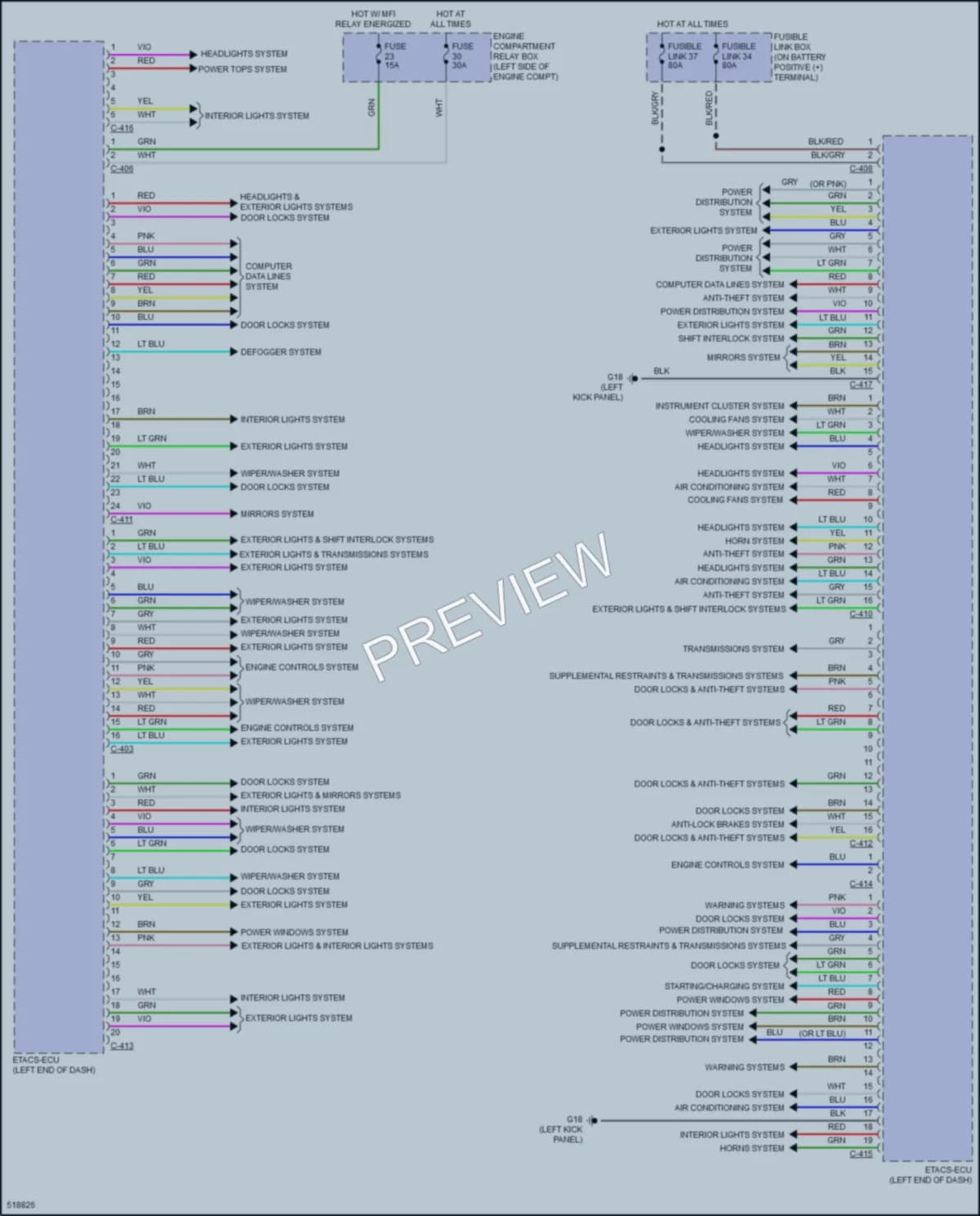2017 Mitsubishi RVR Body Control Modules wiring diagram preview