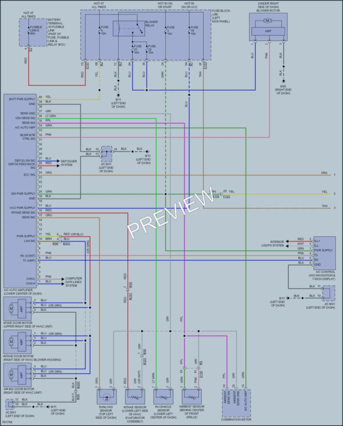 2017 Nissan 370Z Air Conditioning wiring diagram preview