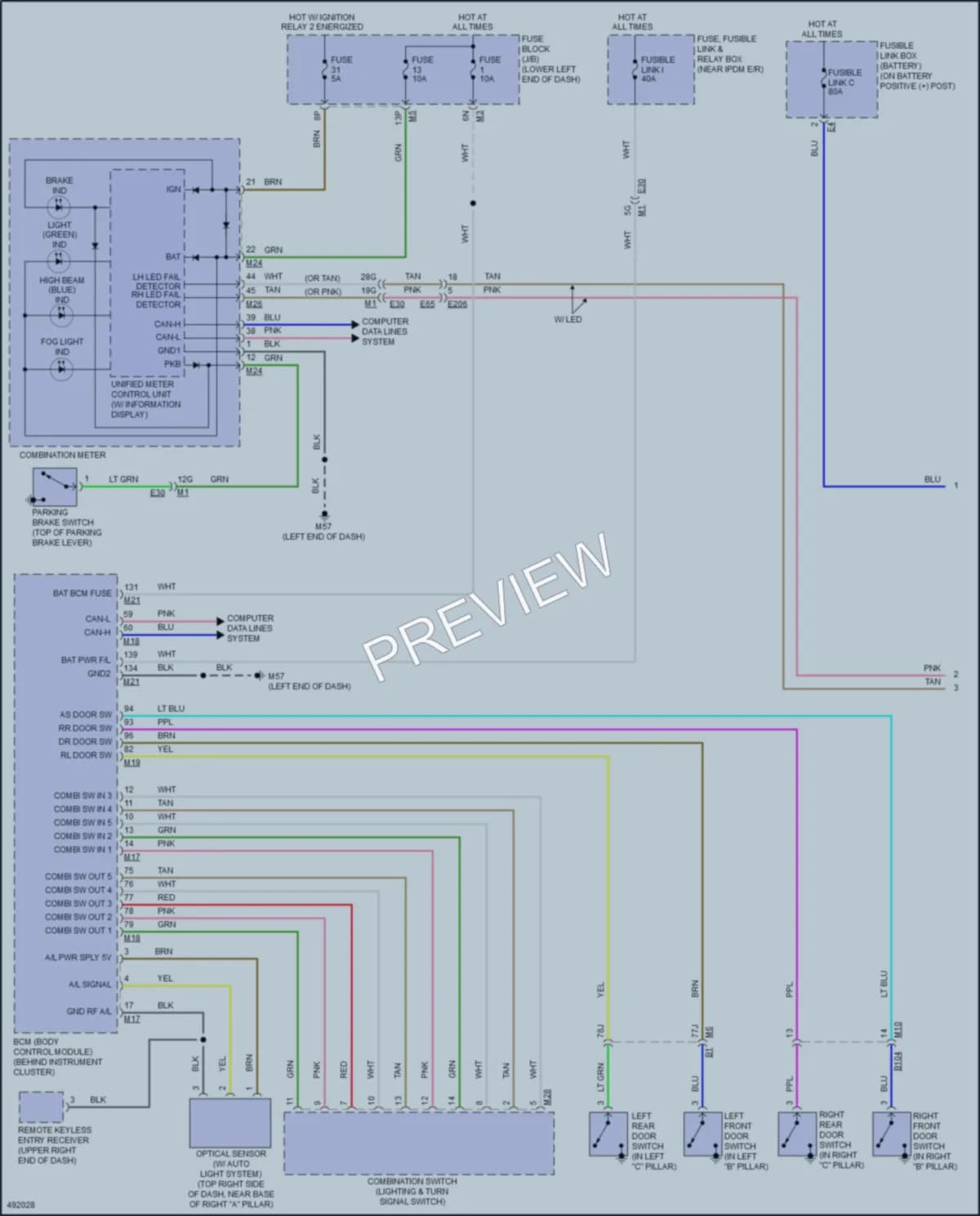 2017 Nissan Altima Headlights wiring diagram preview