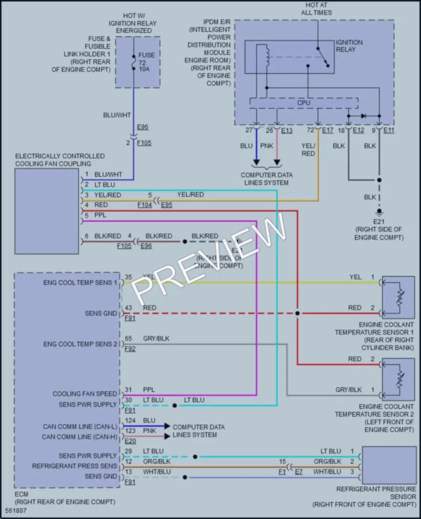 2017 Nissan Armada Cooling Fan wiring diagram preview