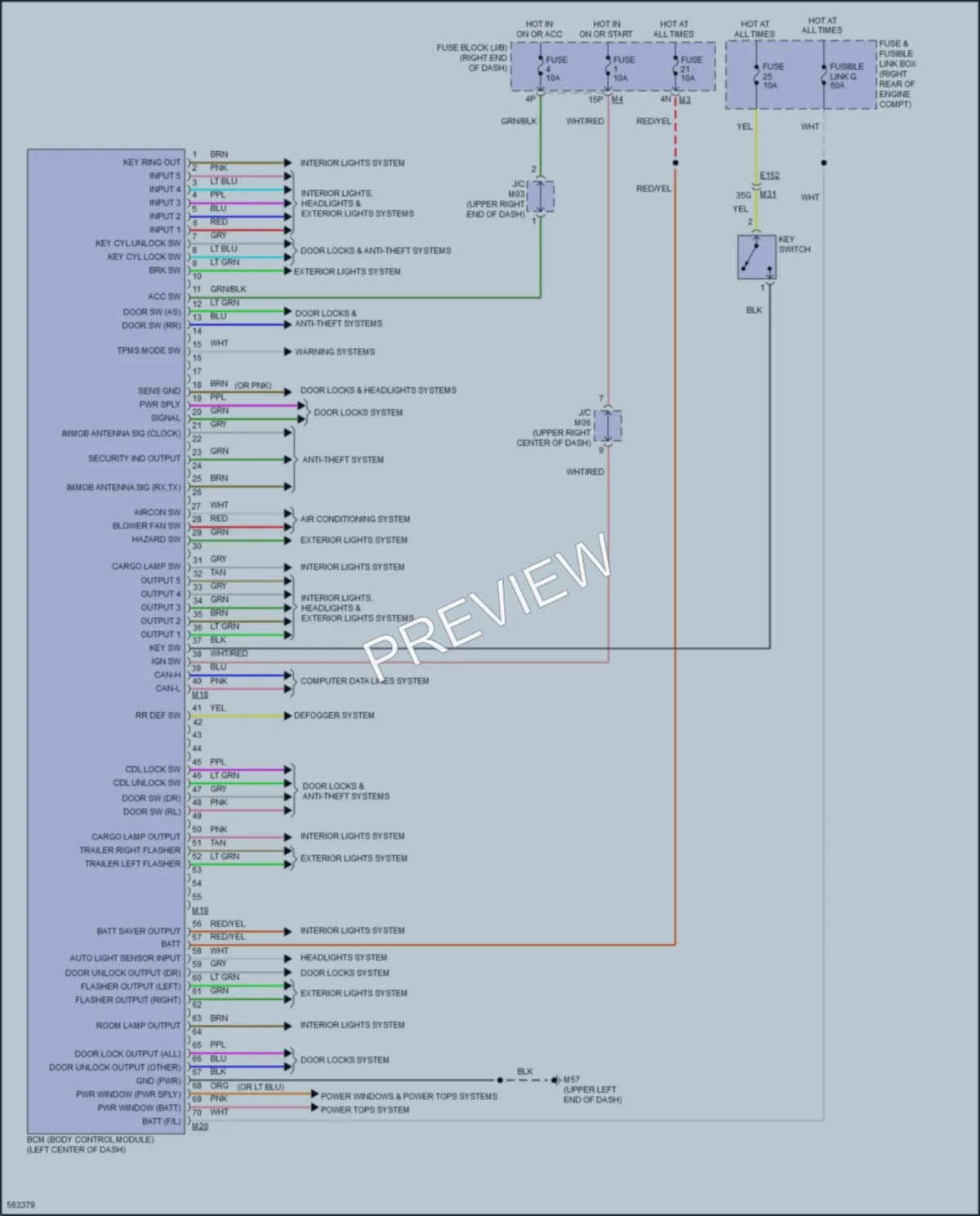 2017 Nissan Frontier Body Control Modules wiring diagram preview