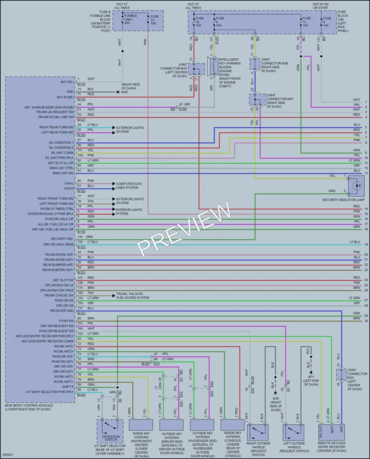 2017 Nissan GTR Anti Theft wiring diagram preview