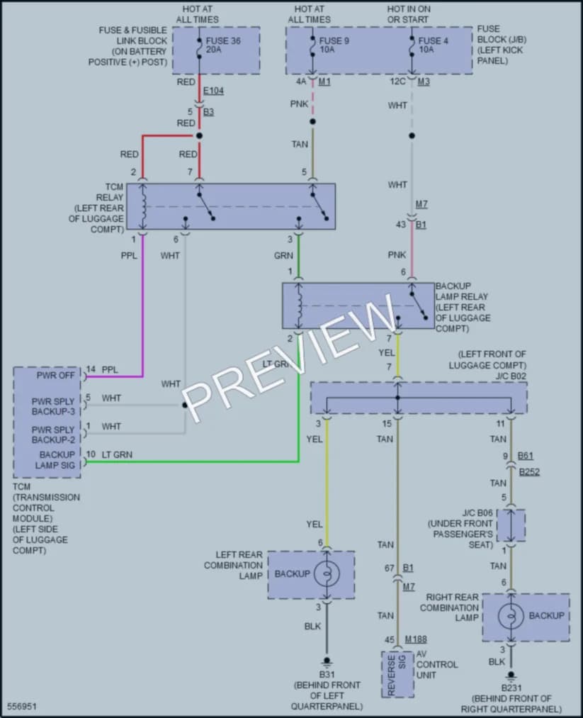 2017 Nissan GTR Exterior Lights wiring diagram preview