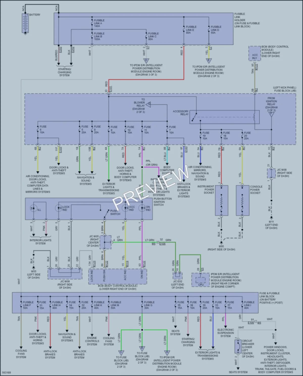 2017 Nissan GTR Power Distribution wiring diagram preview