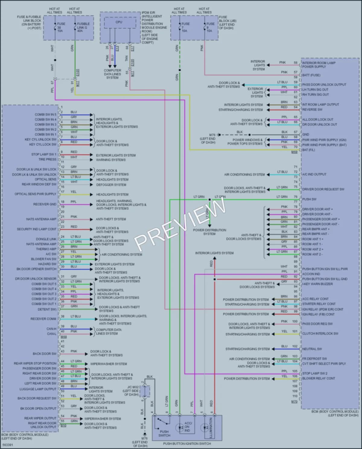 2017 Nissan JUKE Body Control Modules wiring diagram preview