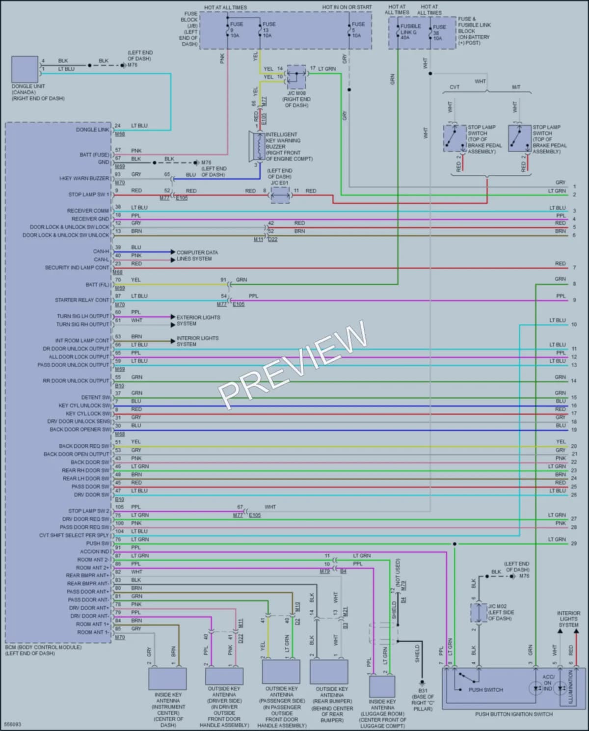 2017 Nissan JUKE Power Door Locks wiring diagram preview
