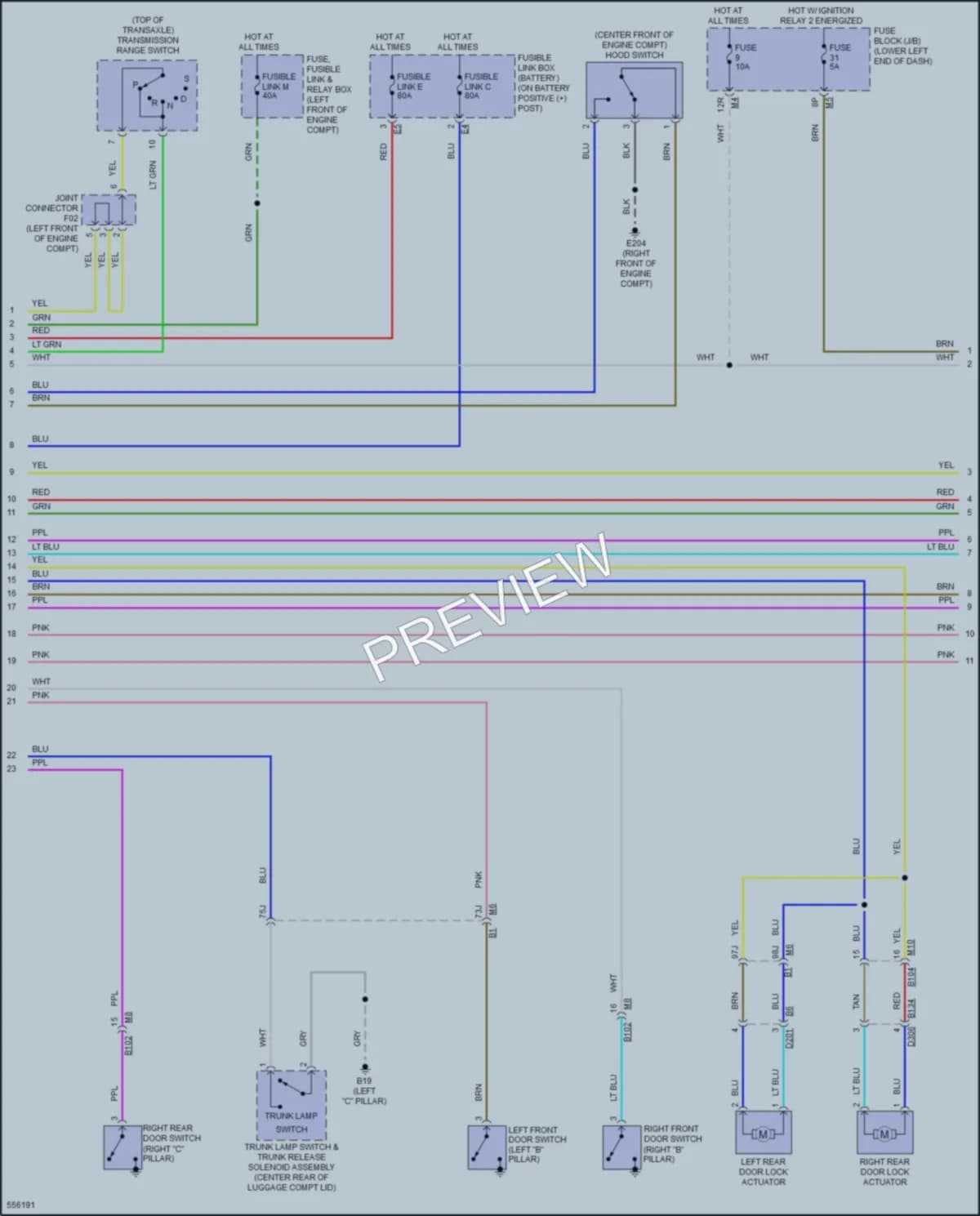 2017 Nissan Maxima Anti Theft wiring diagram preview