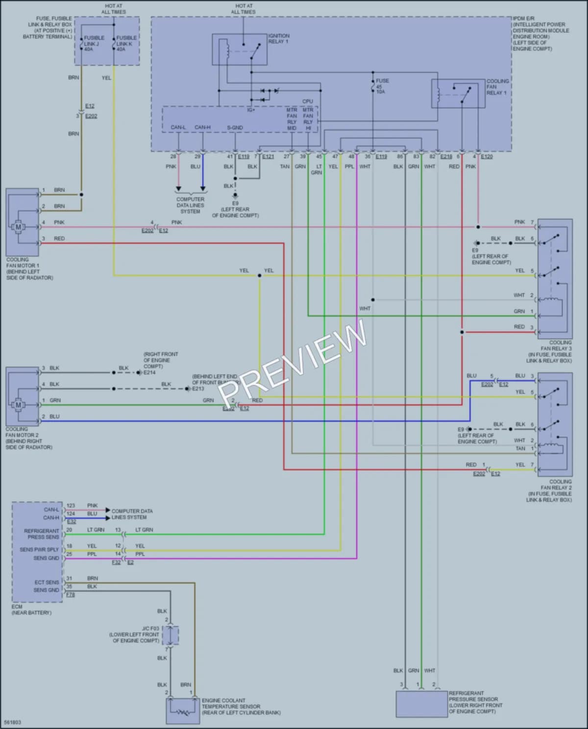 2017 Nissan Murano Cooling Fan wiring diagram preview