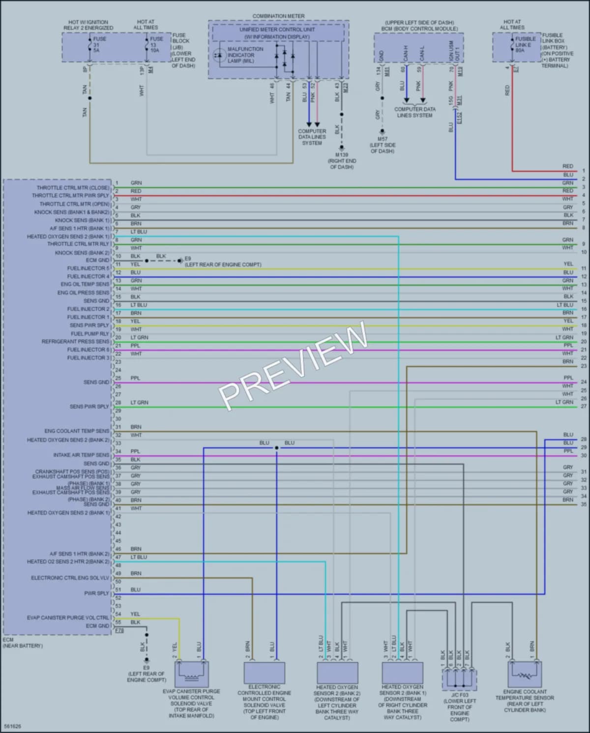 2017 Nissan Murano Engine Performance wiring diagram preview