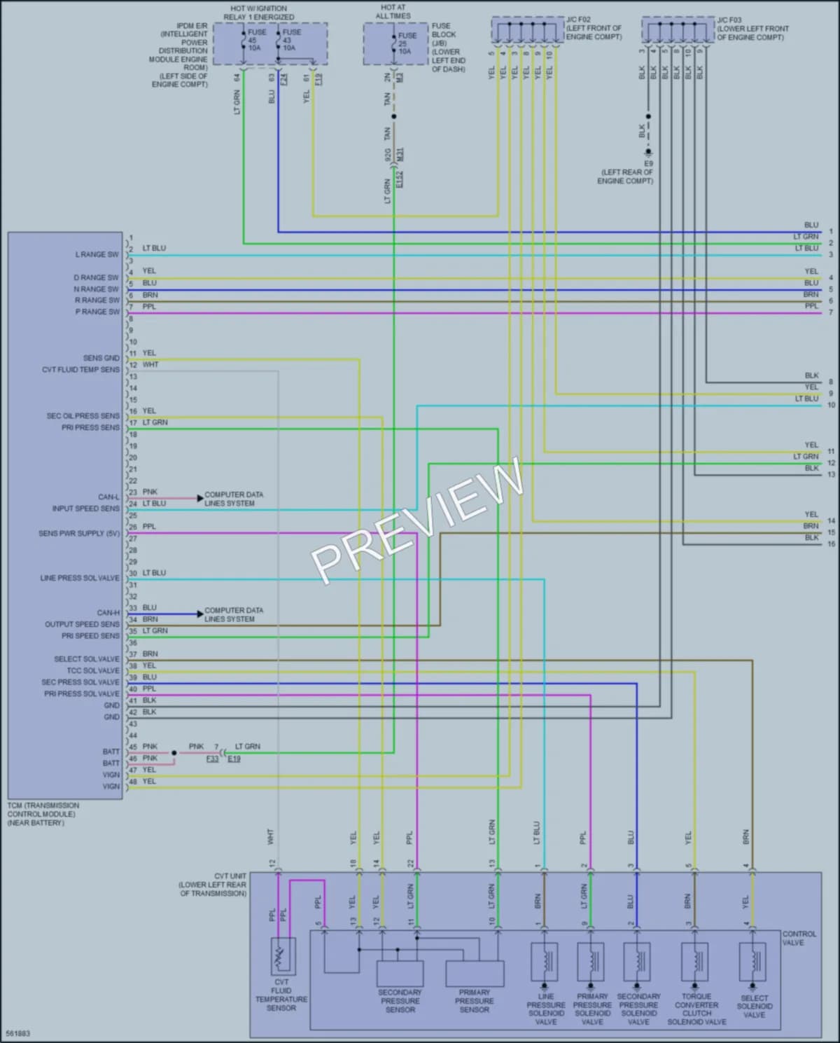 2017 Nissan Murano Transmission wiring diagram preview