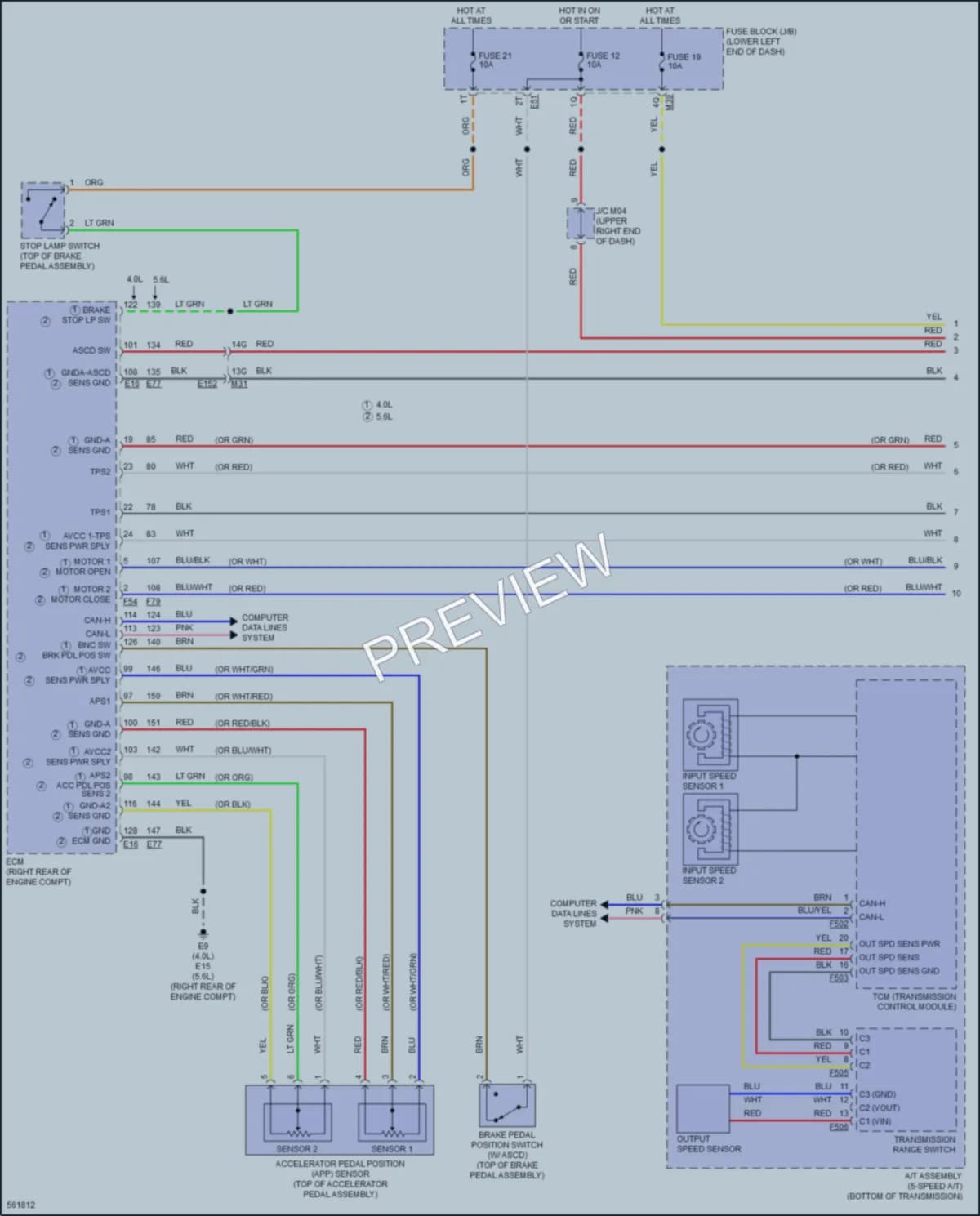 2017 Nissan NV1500 Cruise Control wiring diagram preview