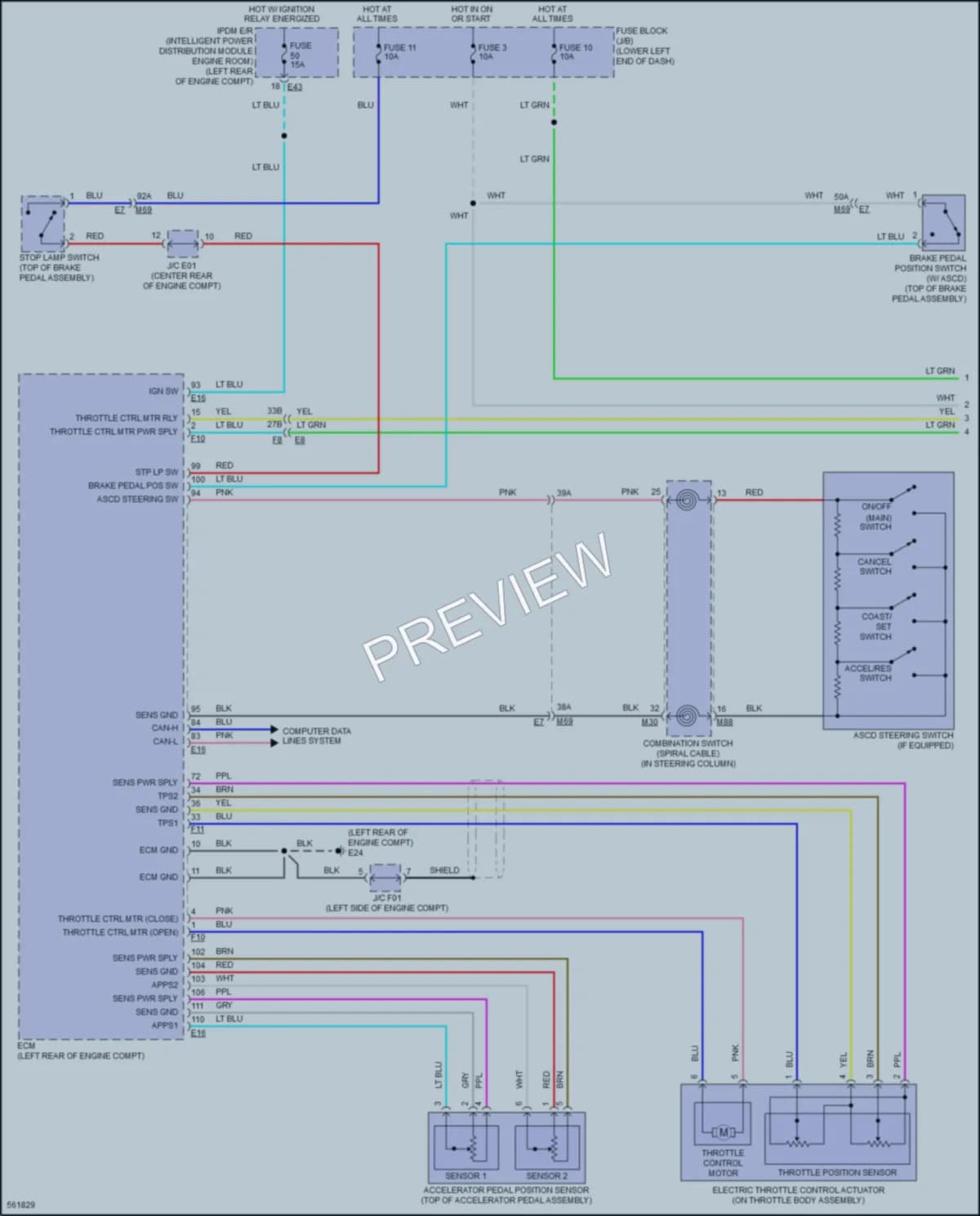 2017 Nissan NV200 Cruise Control wiring diagram preview