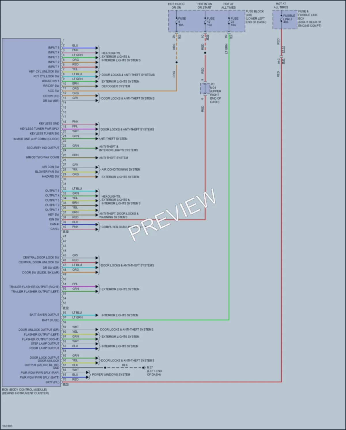 2017 Nissan NV3500HD Body Control Modules wiring diagram preview