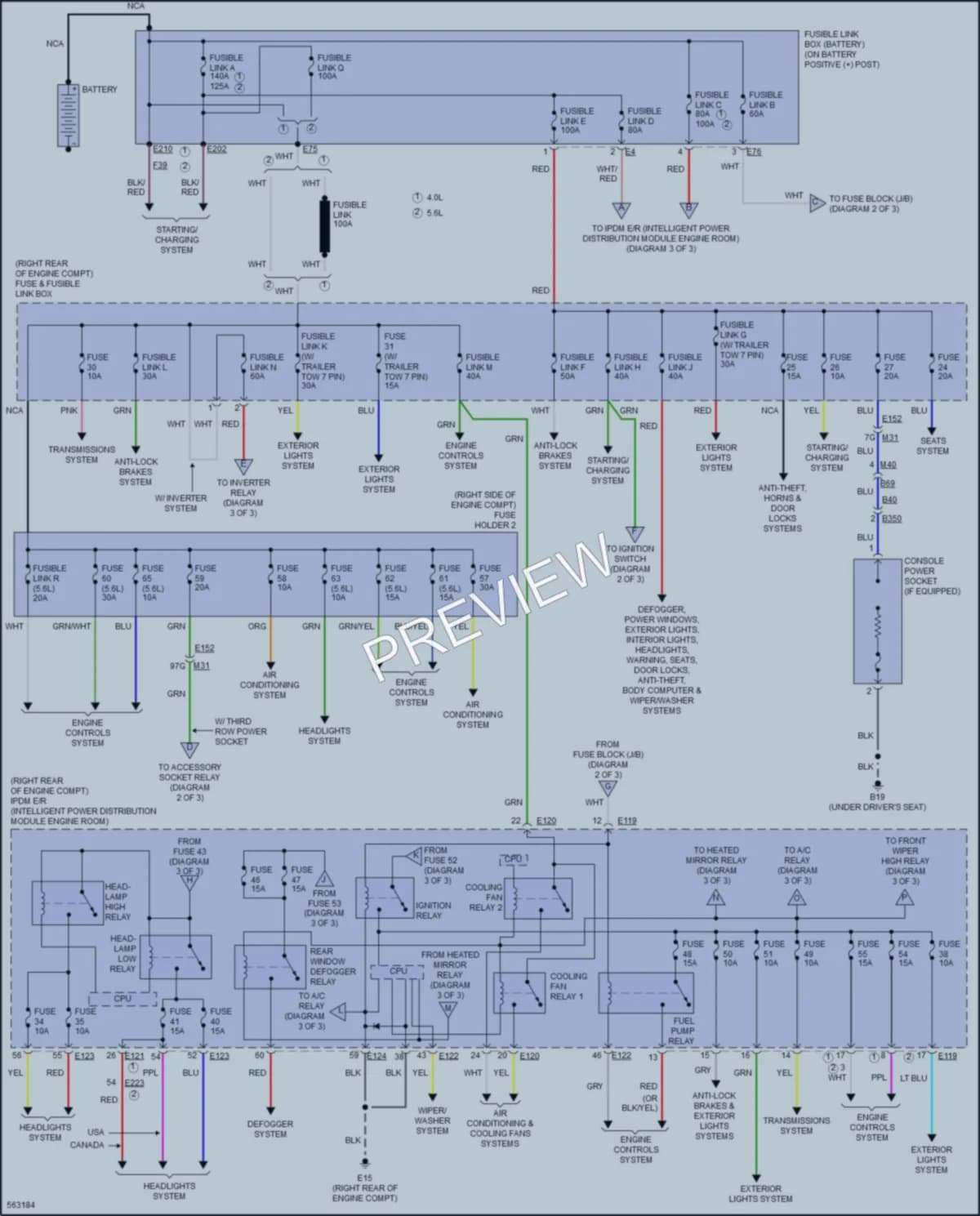 2017 Nissan NV3500HD Power Distribution wiring diagram preview