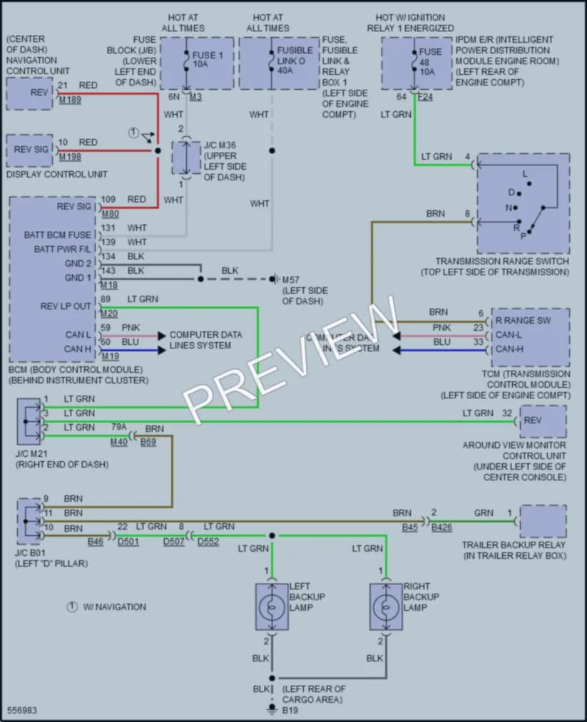 2017 Nissan Pathfinder Exterior Lights wiring diagram preview