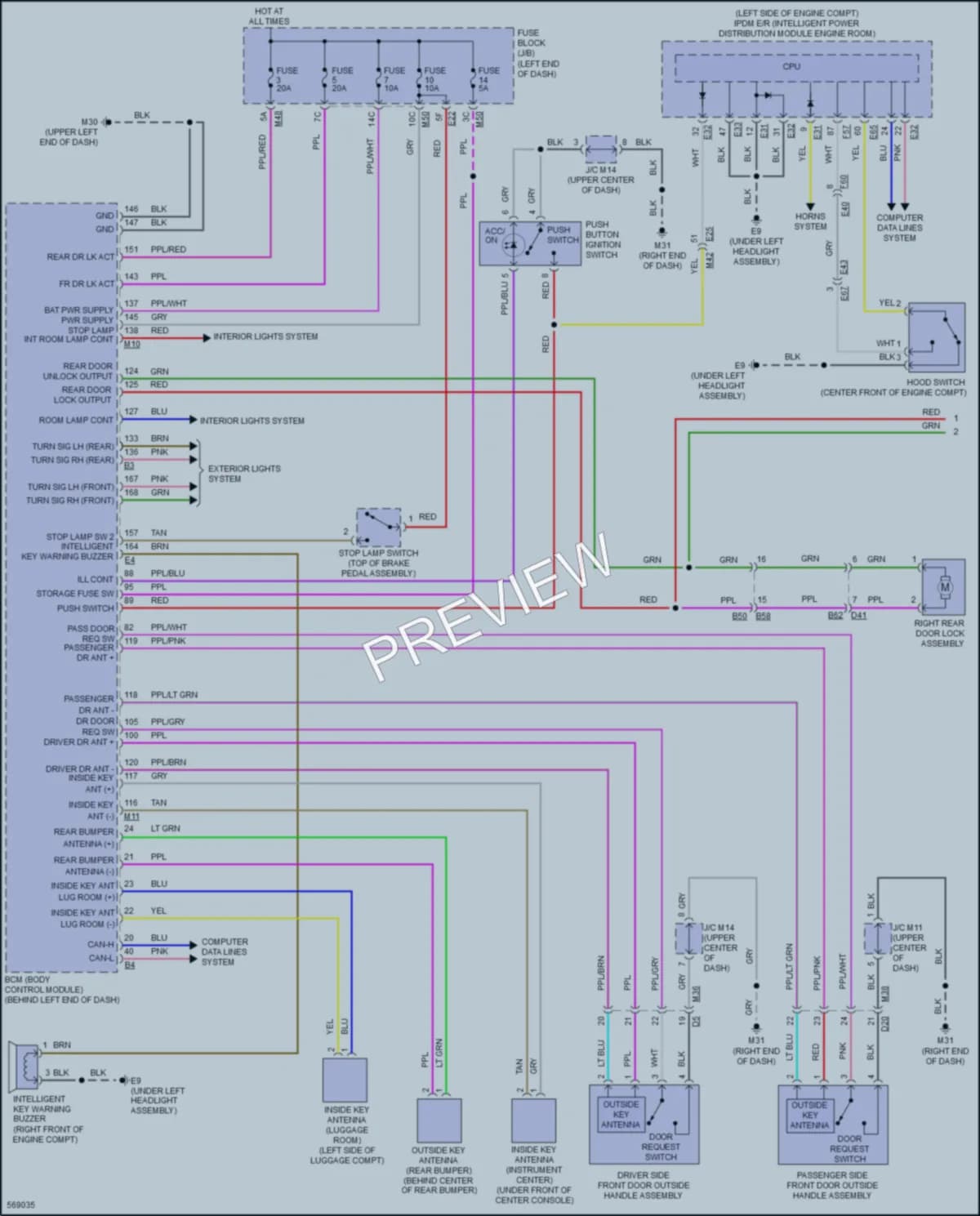 2017 Nissan Qashqai Power Door Locks wiring diagram preview