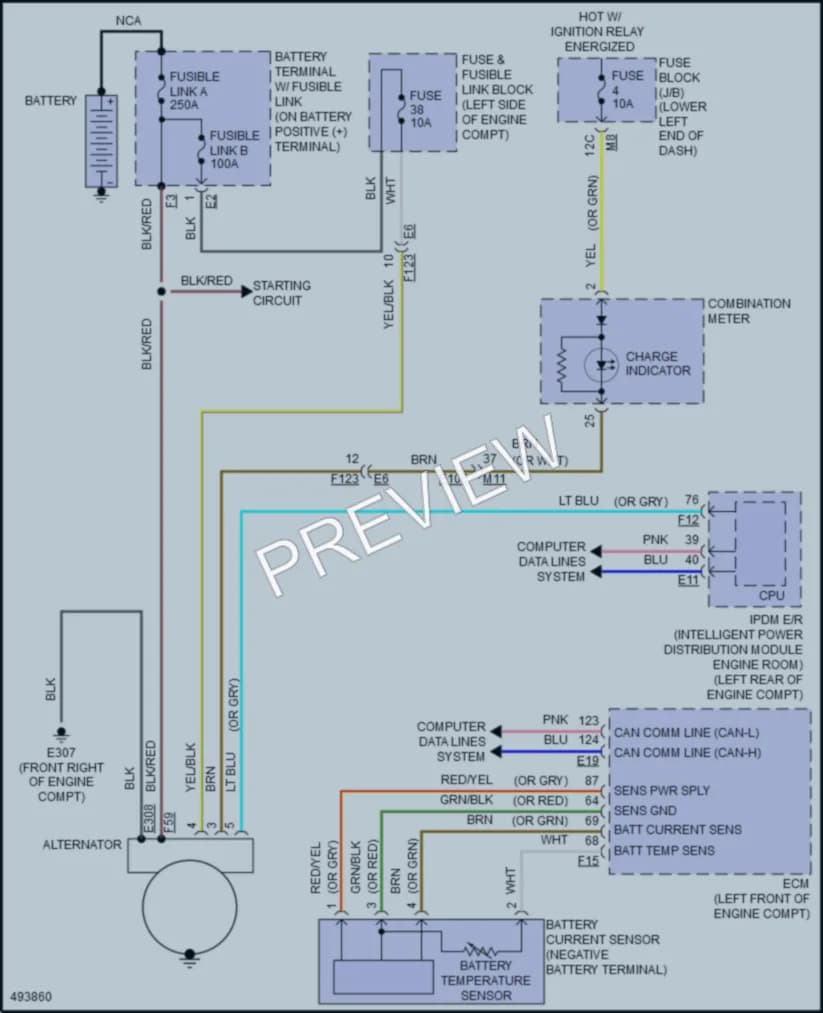 2017 Nissan Quest Starting Charging wiring diagram preview