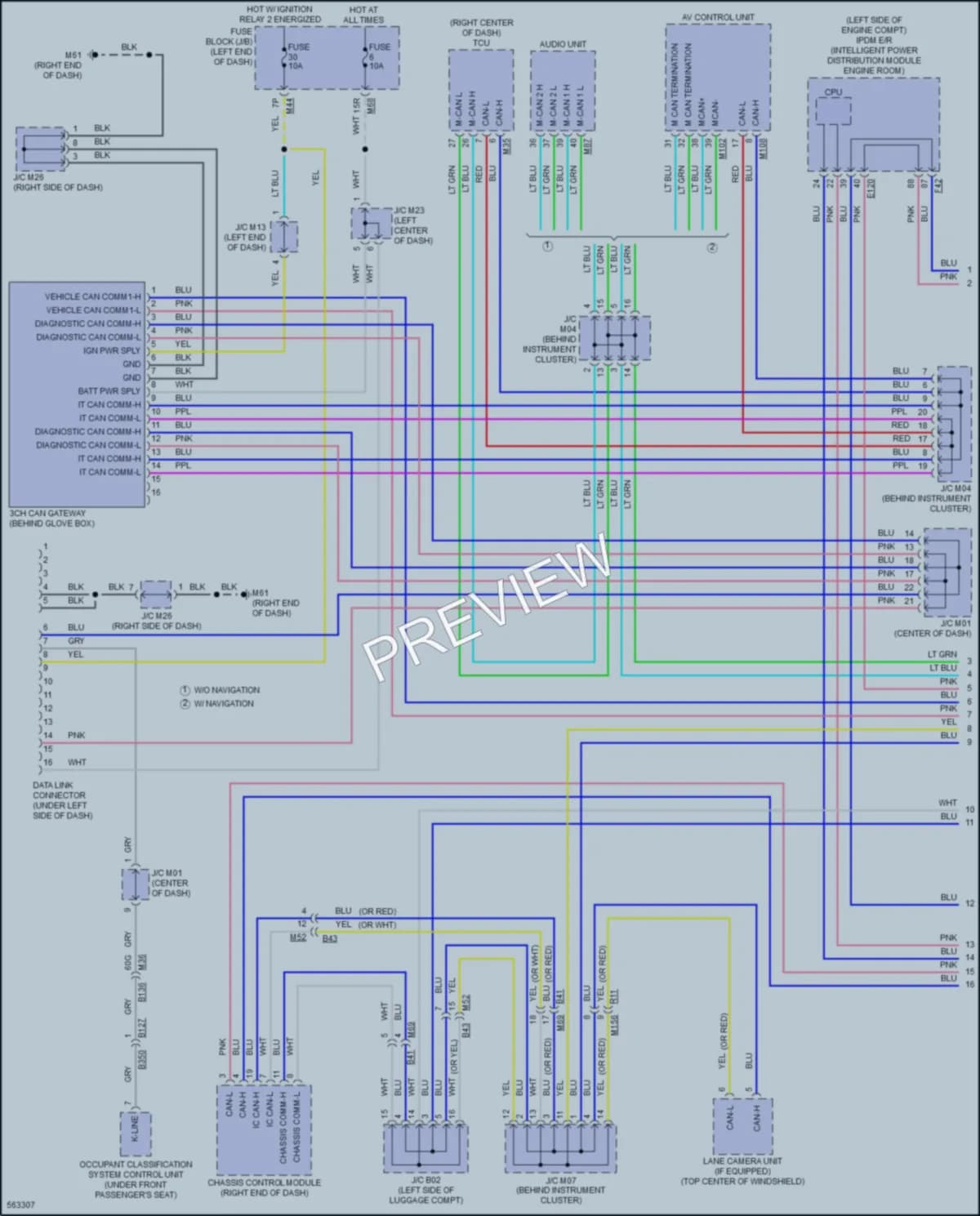2017 Nissan RogueHybrid Computer Data Lines wiring diagram preview